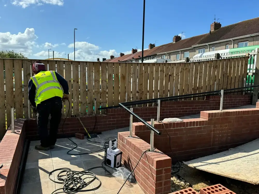 ATKINSONS bricklayers building an extension