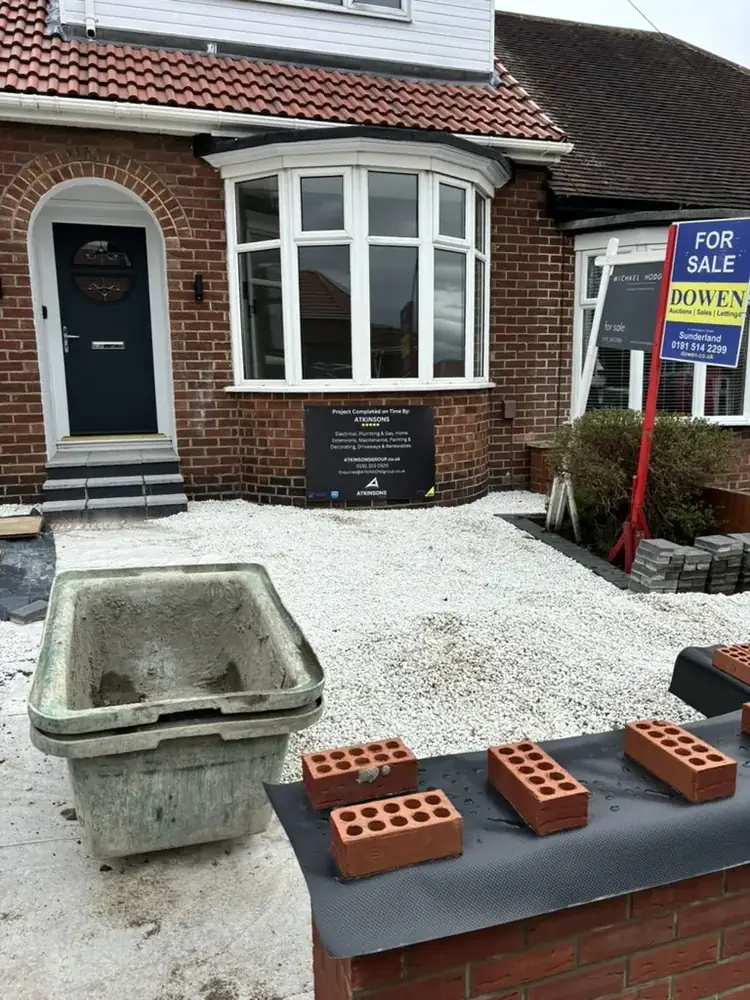 Driveway and front garden works by ATKINSONS